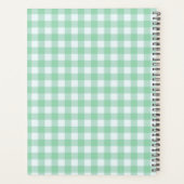Green Gingham Digital Planner mit Individuelle Nam Planer (Rückseite)