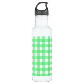 Green Gingham Edelstahlflasche (Vorderseite)