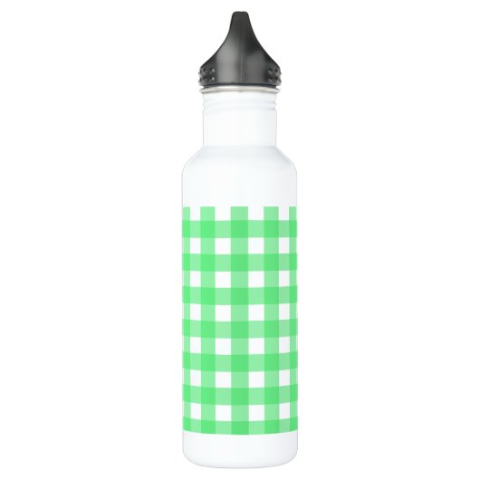 Green Gingham Edelstahlflasche (Links)