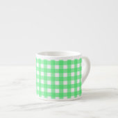 Green Gingham Espressotasse (Vorderseite Rechts)