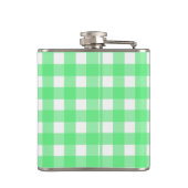 Green Gingham Flachmann (Rückseite)