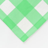 Green Gingham Fleecedecke (Ecke)