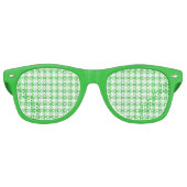 Green Gingham Fun St. Patrick's Day Partybrille (Vorderseite)