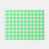 Green Gingham Fußmatte (Vorderseite)