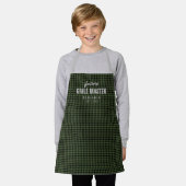 Green Gingham Future Grill Master personalisiert Schürze (Getragen)