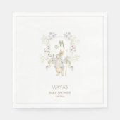 Green Gingham Gender Peter the Rabbit Baby Shower Serviette (Vorderseite)