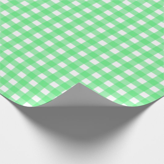Green Gingham Geschenkpapier (Ecke)