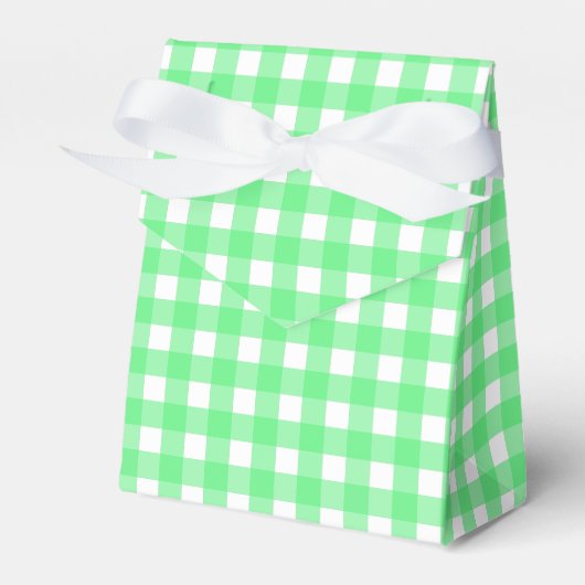 Green Gingham Geschenkschachtel (Vorderseite)