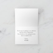 Green Gingham Kariert Boy First Communation Danke (Innenseite)