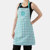 Green Gingham Kariert Schachbrett Simple Modern Mo Schürze (InSitu)