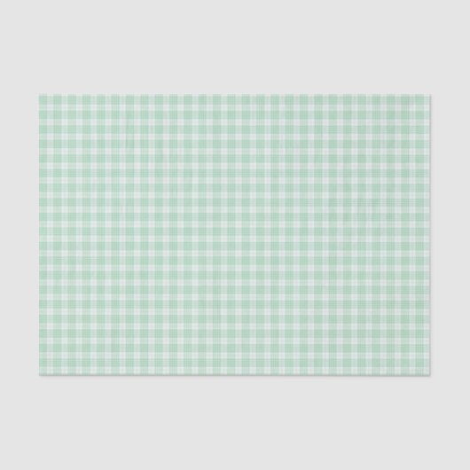 Green Gingham Kariert Seidenpapier (Vorderseite)