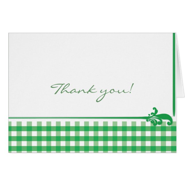 Green Gingham Karo Pattern (Vorderseite (Horizontal))