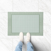 Green Gingham Karo und Streifen Küche