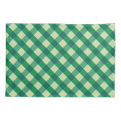 Green Gingham Kissenbezug (Rückseite)