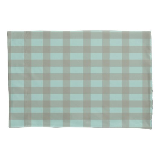 Green Gingham Kissenbezug (Vorderseite)