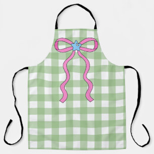 Green Gingham Kitchen Schürze Design