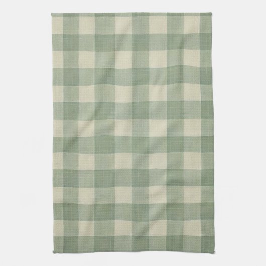 Green Gingham kitchen towel Geschirrtuch (Vertikal)