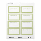 Green Gingham Label (Vorne)