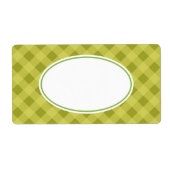 Green Gingham Labels (Vorne)