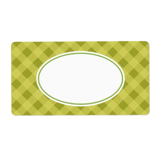 Green Gingham Labels (Vorne)