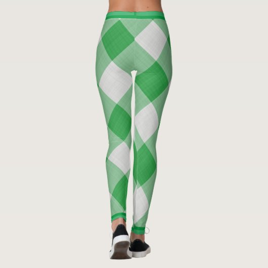 Green Gingham Leggings (Rückseite)
