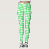 Green Gingham Leggings (Vorderseite)