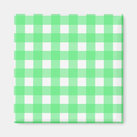 Green Gingham Magnet (Vorne)