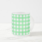 Green Gingham Mattglastasse (VorderseiteRechts)