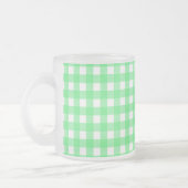 Green Gingham Mattglastasse (Links)