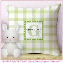 Green Gingham Mit Monogramm