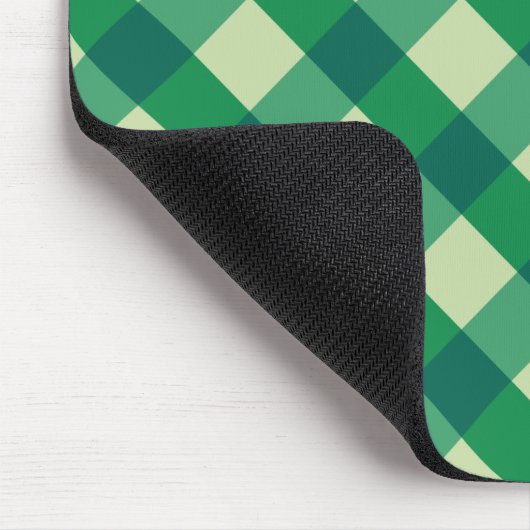 Green Gingham Mousepad (Ecke)