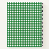 Green Gingham Notizblock (Rückseite)