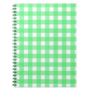 Green Gingham Notizblock