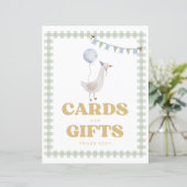 Green Gingham One Albern Goose Cards and Gifts Sig (Stehend Vorderseite)