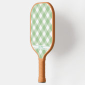 Green Gingham Pickleball Paddle (Links)