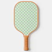 Green Gingham Pickleball Paddle-The Preppy Piece Pickleball Schläger (Vorderseite)