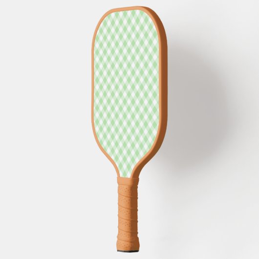 Green Gingham Pickleball Paddle-The Preppy Piece Pickleball Schläger (Links)