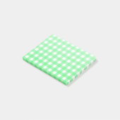 Green Gingham Post-it Klebezettel (angewinkelt)