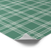 Green Gingham Poster (Ecke)