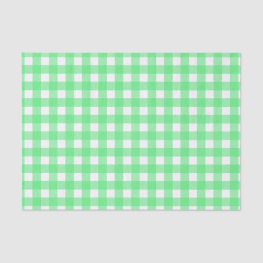 Green Gingham Seidenpapier (Vorderseite)