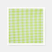 Green Gingham Serviette (Vorderseite)