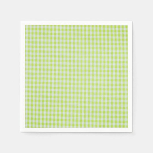 Green Gingham Serviette (Vorderseite)