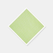 Green Gingham Serviette (Ecke)