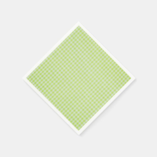 Green Gingham Serviette (Ecke)