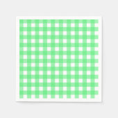 Green Gingham Serviette (Vorderseite)
