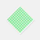 Green Gingham Serviette (Ecke)