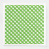 Green Gingham Serviette (Vorderseite)