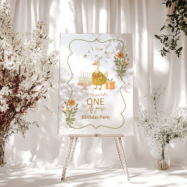  Green Gingham Silly Goose 1st Birthday Acrylschild