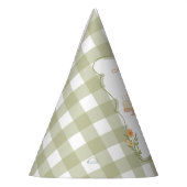 Green Gingham Silly Goose 1st Birthday Partyhütchen (Links)