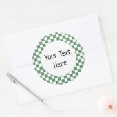 Green Gingham Sticker (Umschlag)